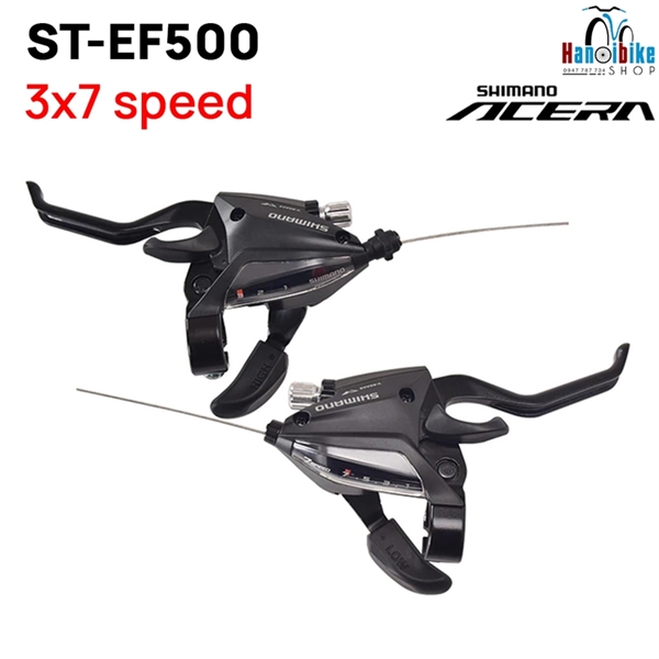Tay bấm xả xe đạp Shimano Acera EF500 chính hãng 3x7 Speed