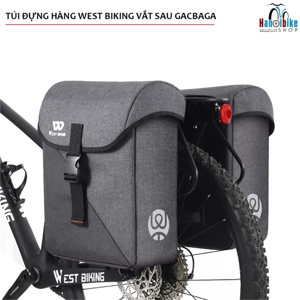 Túi đựng hàng vắt sau gacbaga xe đạp West Biking siêu lớn